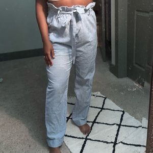 paper bag linen pants